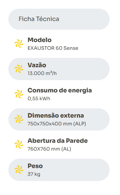 Ficha Exaustor 60 Sense