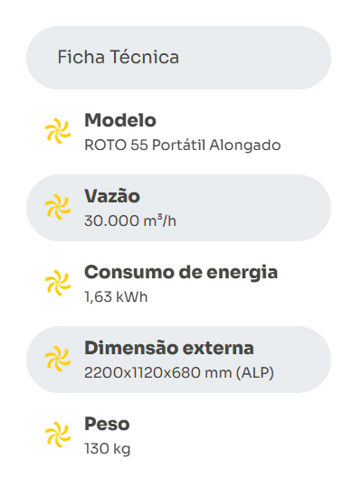 Ficha ROTO 55 Portátil Alongado