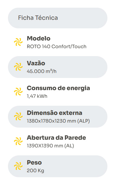 ficha ROTO 140 Touch